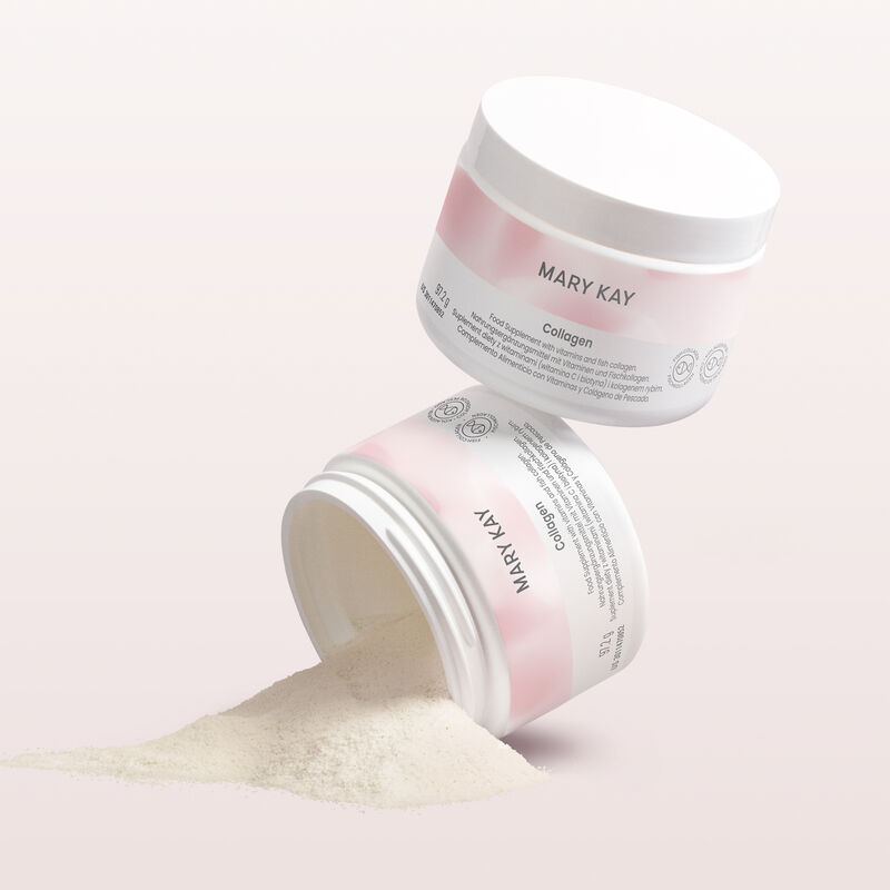 Two falling tubs of Mary Kay Collagen&nbsp;