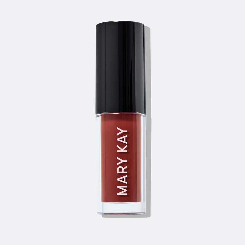 Capped Mary Kay Tinted Lip Oil in Berry against white background