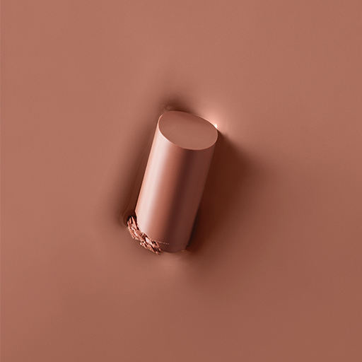 Texture rub of Mary Kay Supreme Hydrating Lipstick in shade Better Than Bare