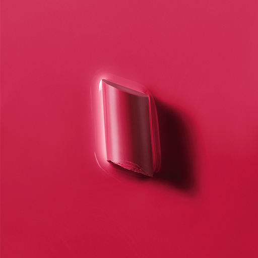 Texture rub of Mary Kay Supreme Hydrating Lipstick in shade Fuchsia Dream